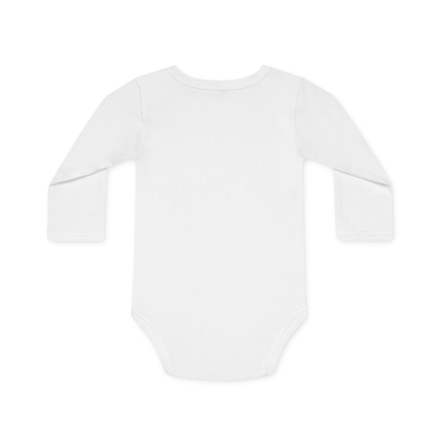 Baby Bodysuit - "Mamá, I love you" Heart Hands Organic Long Sleeve