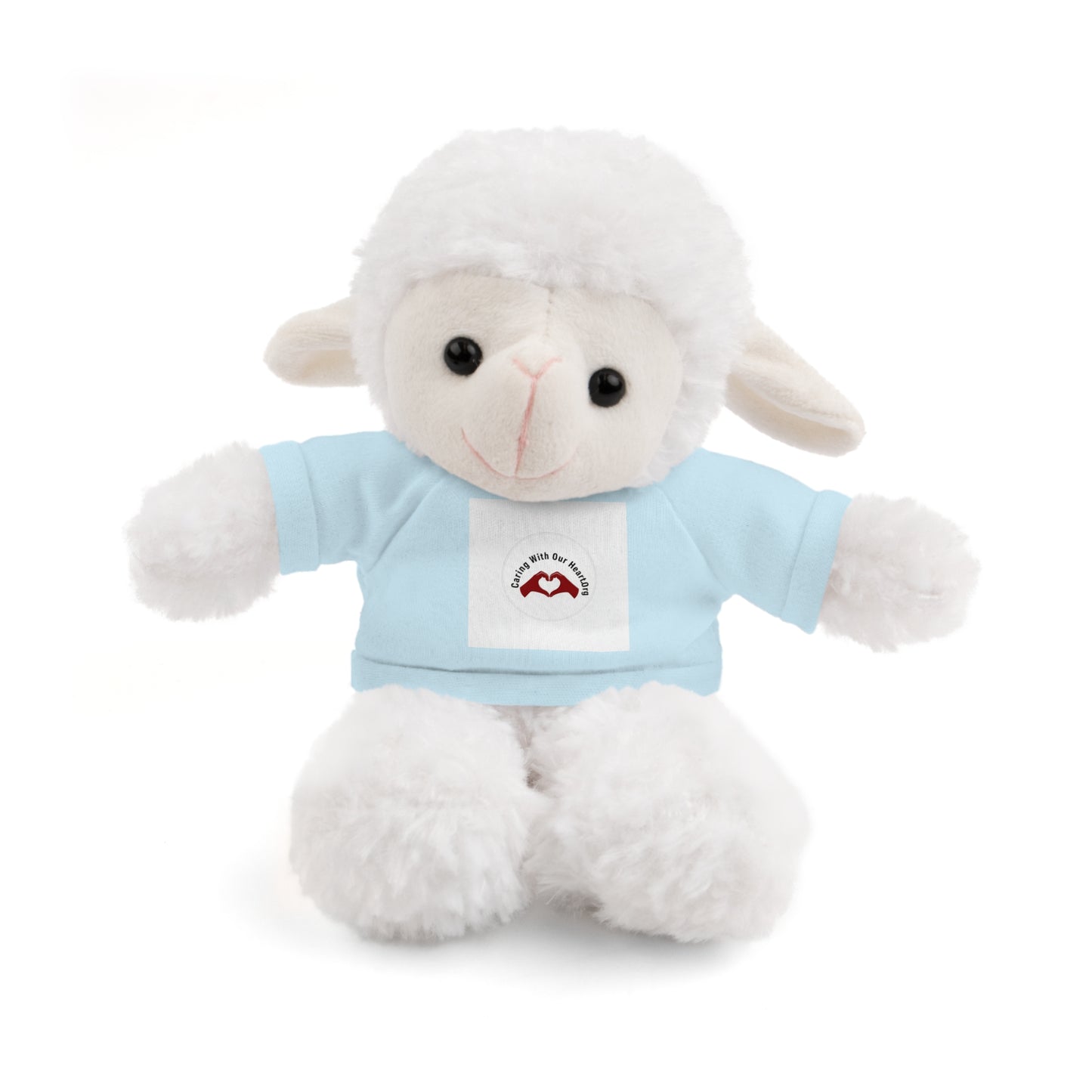 Plush Bear with Custom Tee — Soft Brown Teddy in Printed T‑Shirt