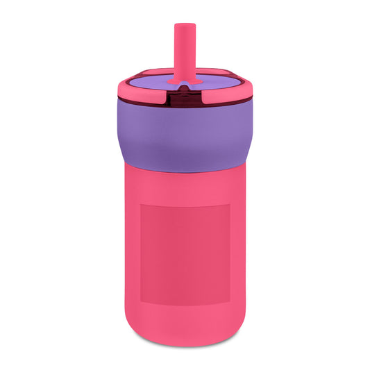 Kids 12oz Leakproof Straw Tumbler — Engravable Insulated Water Bottle