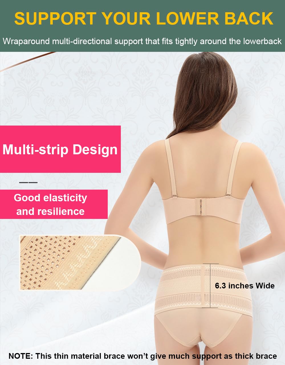 Back Brace for Lower Back Pain Women Lower Back Pain Relief, Adjustable Waist Belt Mueller Back Brace for Women, Lumbar Support Brace Sacroiliac Belt, Sciatica Pelvis Lumbar Hip Pain Relief (X-Large)