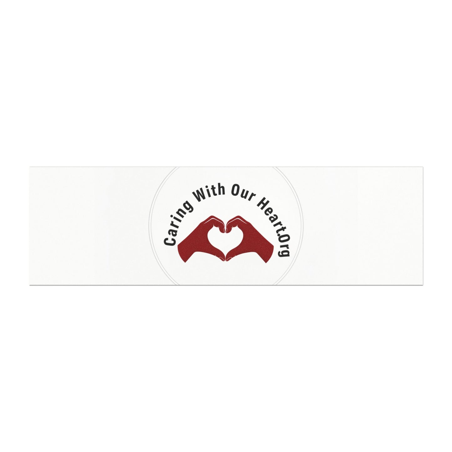 Car Magnet — Caring With Our Heartong Hands Forming Heart Logo