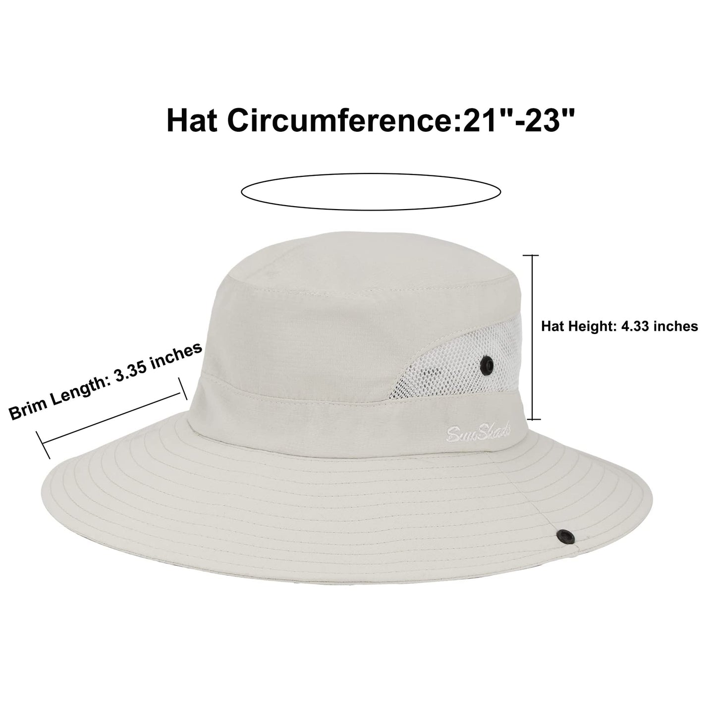Women's Summer Sun-Hat Ponytail - Outdoor UV-Protection Mesh Wide Brim Foldable Hat with Ponytail Hole