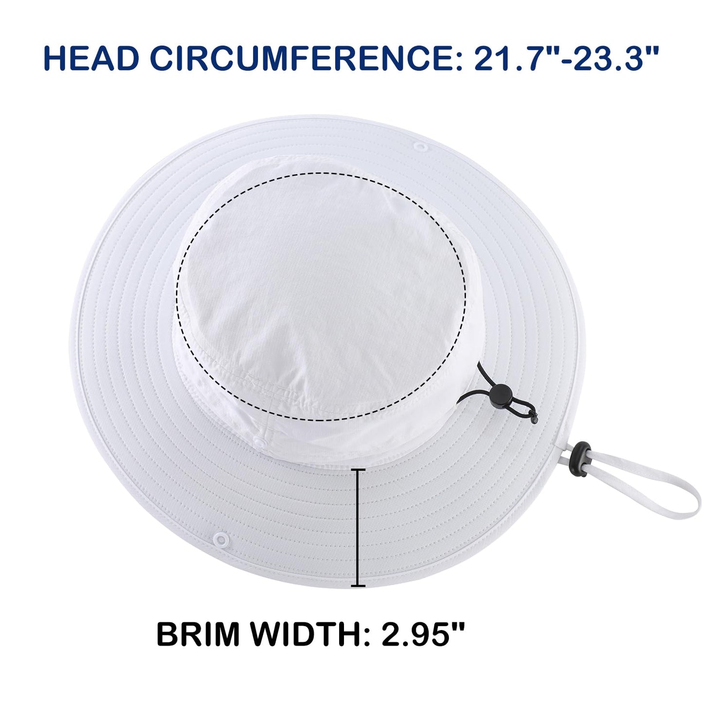Connectyle Sun Hat for Men Women Outdoor UV Protection Safari Hat for Fishing Hiking Gardening Breathable Cowboy Hat UPF50