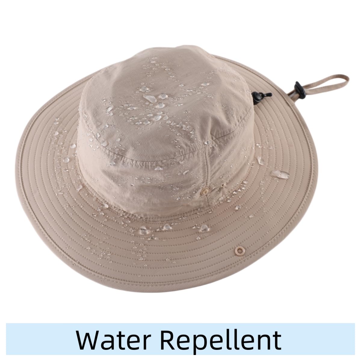 Connectyle Sun Hat for Men Women Outdoor UV Protection Safari Hat for Fishing Hiking Gardening Breathable Cowboy Hat UPF50
