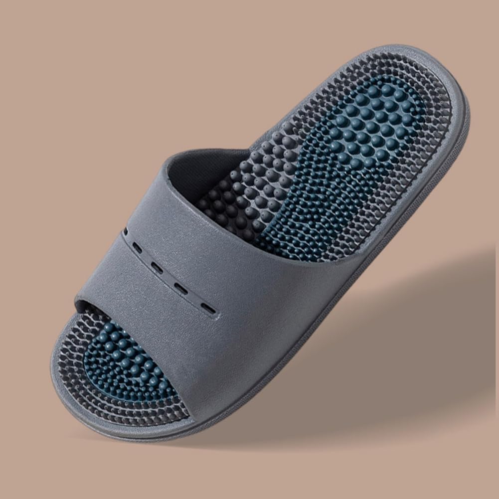 Acupressure Massage Slippers Acupressure Foot Massager Shoes Reflexology Sandals Gift for Men Women Reduce Feet Neuropathy Pain Relief and Tension (Pink,US Women 6.5-7.5/Men 5-6)