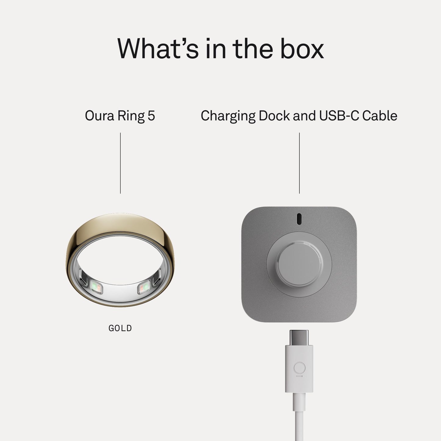 Oura Ring 5 - Gold - Size 8 - World’s Smallest Smart Ring - Sleep, Activity, Women’s Health, AI Advisor, 1 Week of Battery Life, Size Before You Buy, Android & iOS Compatible