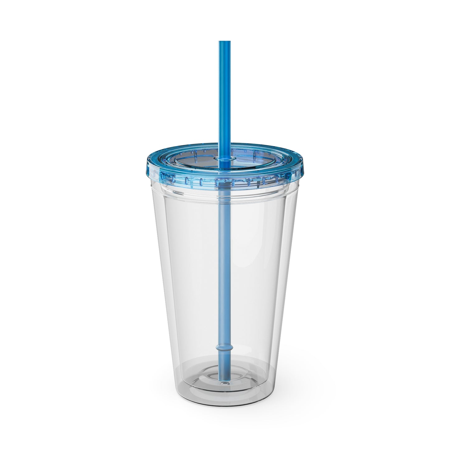 Sunsplash 16oz Tumbler with Straw — 'Caring With Our Hands' Heart Logo, Insulated Travel Cup