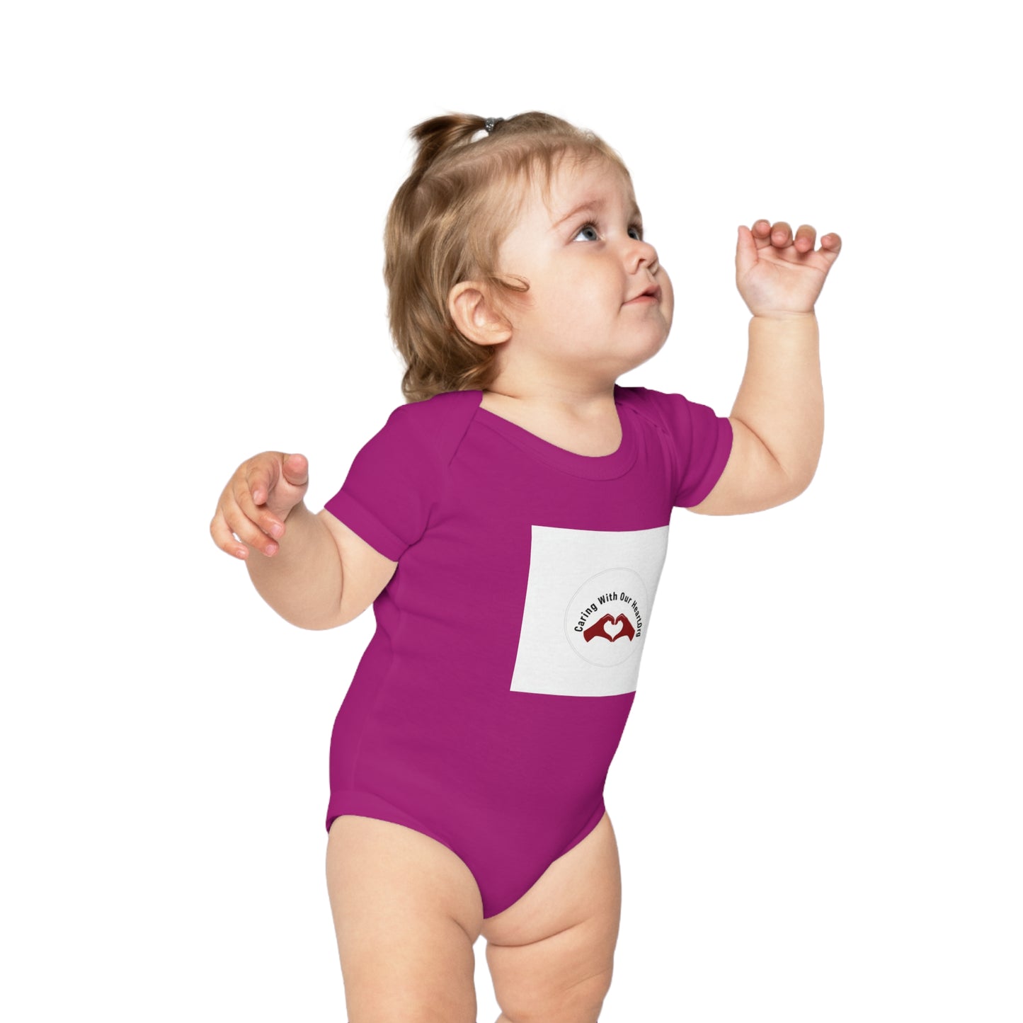 Baby Bodysuit — "Made with Our Hearts" Red Heart Infant Onesie