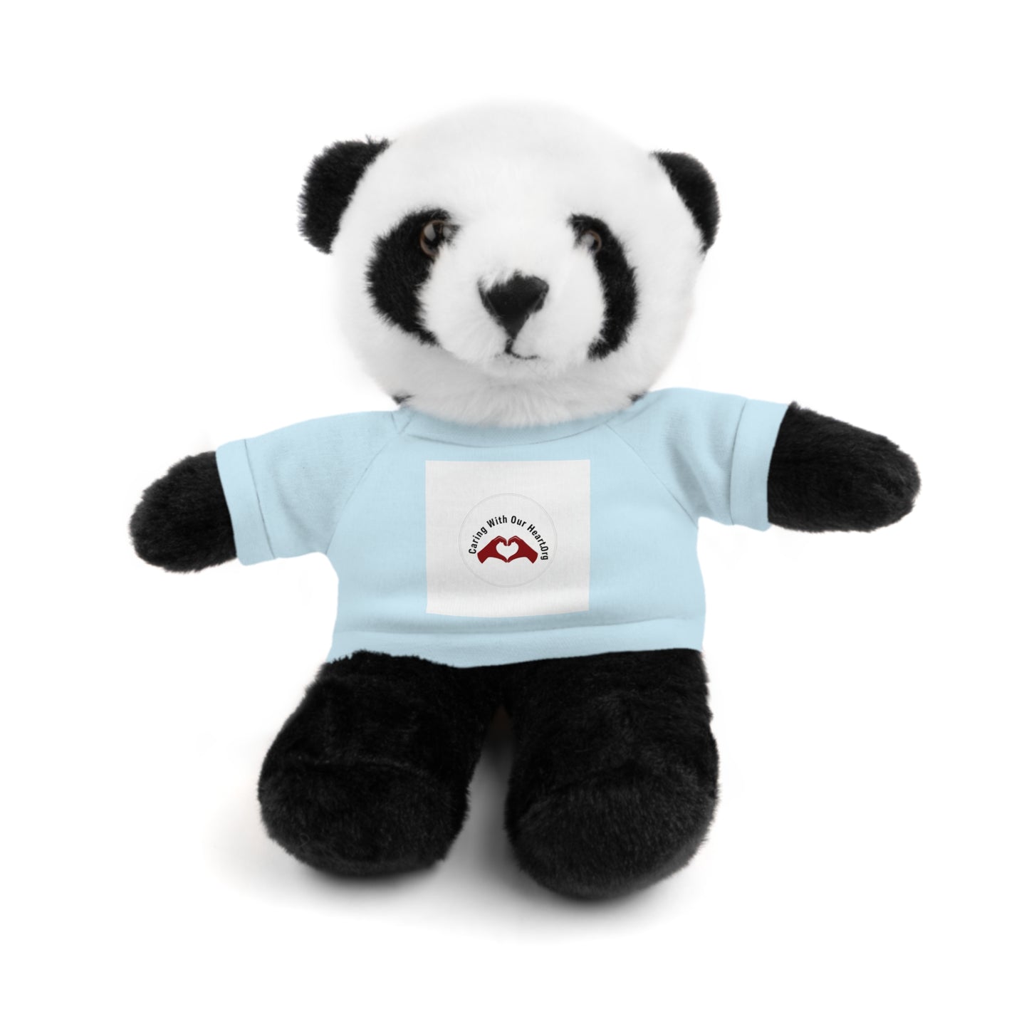 Plush Bear with Custom Tee — Soft Brown Teddy in Printed T‑Shirt