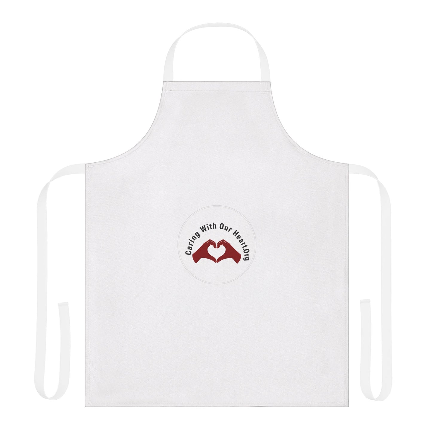 Heart Hands Apron – 'Caring With Our Hearts' Kitchen Apron for Caregivers & Family
