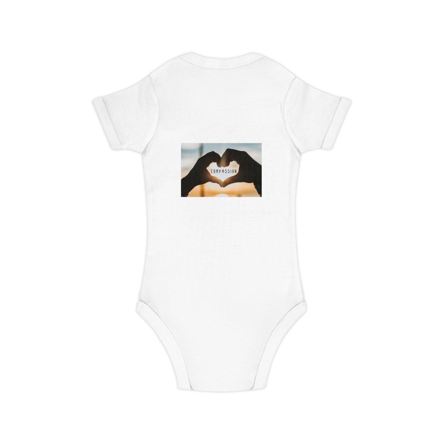 Baby Bodysuit "Made with Love" Heart Photo Romper – Newborn Gift