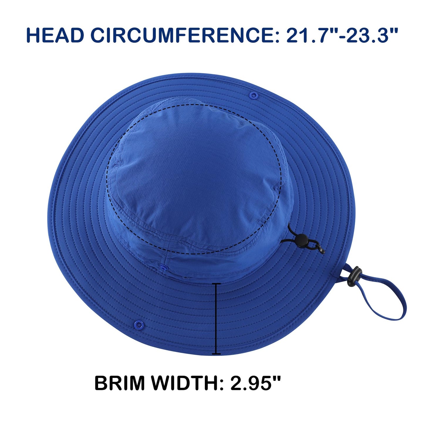 Connectyle Sun Hat for Men Women Outdoor UV Protection Safari Hat for Fishing Hiking Gardening Breathable Cowboy Hat UPF50