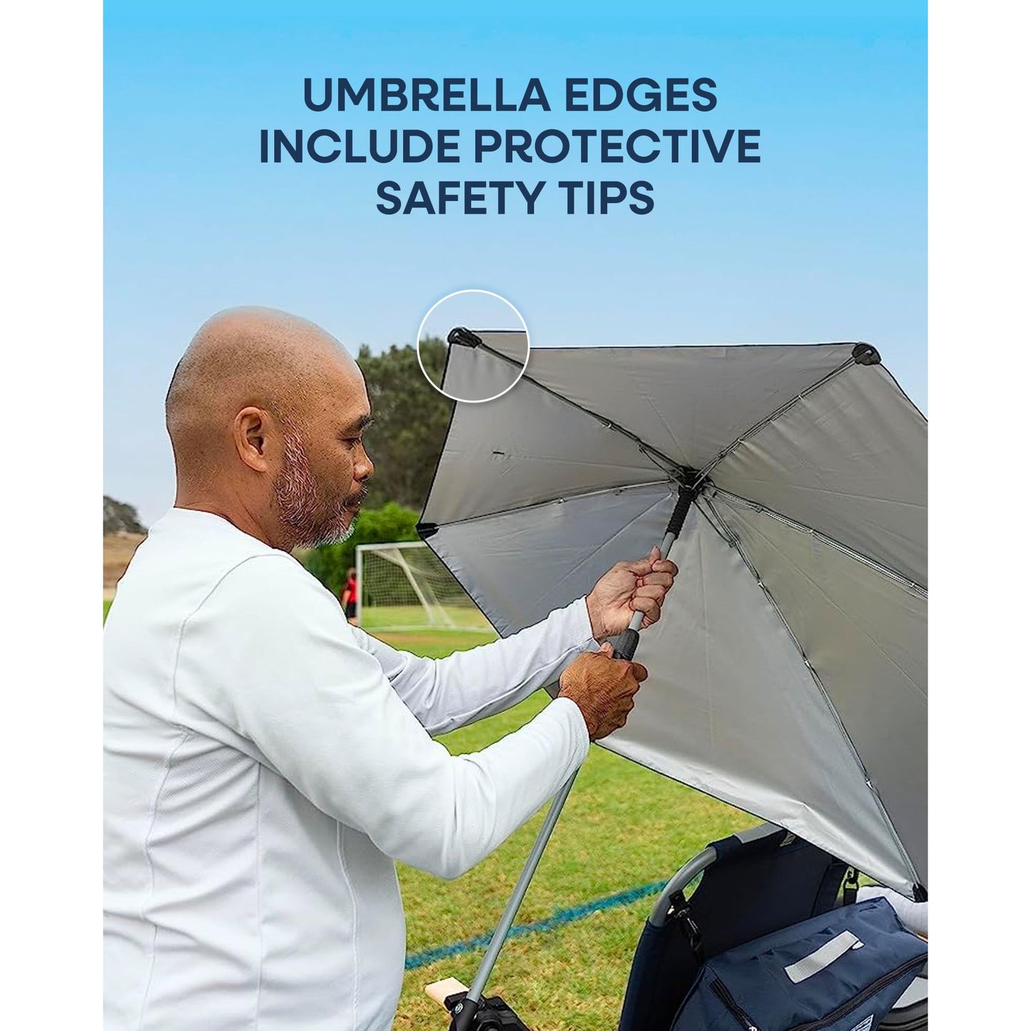 Sport-Brella Versa-Brella SPF 50+ Adjustable Umbrella with Universal Clamp