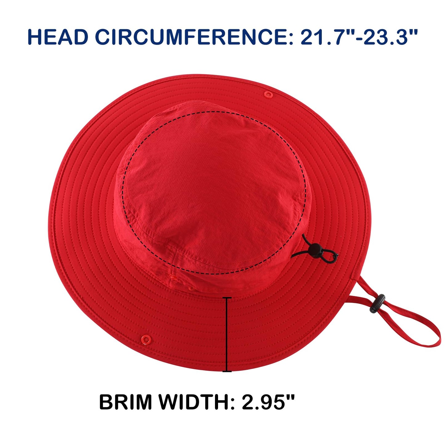 Connectyle Sun Hat for Men Women Outdoor UV Protection Safari Hat for Fishing Hiking Gardening Breathable Cowboy Hat UPF50