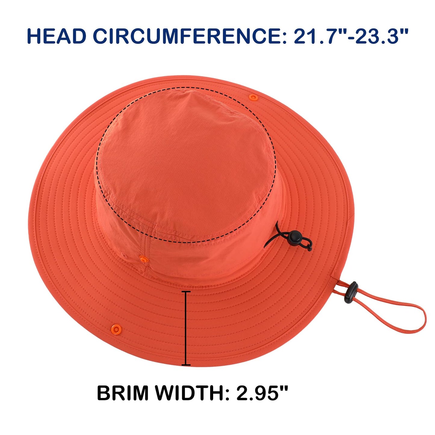 Connectyle Sun Hat for Men Women Outdoor UV Protection Safari Hat for Fishing Hiking Gardening Breathable Cowboy Hat UPF50