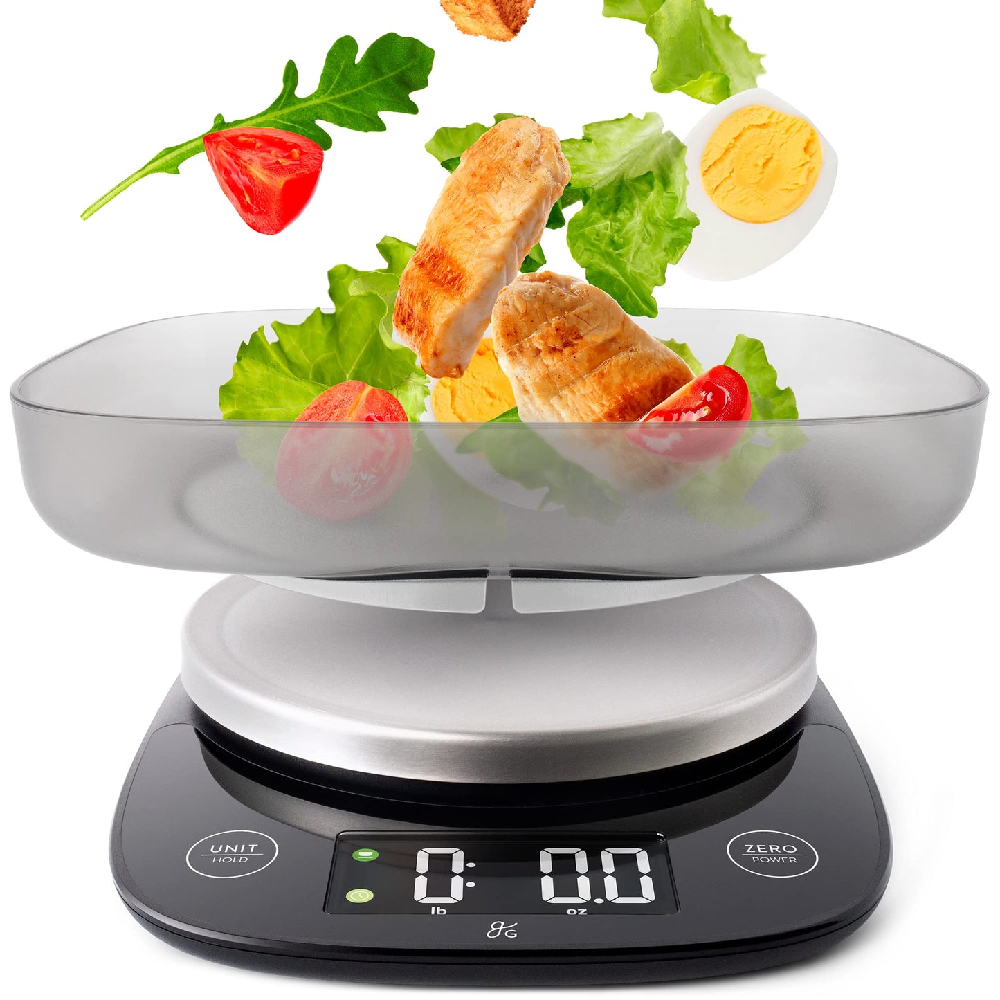 Greater Goods Digital Kitchen Scale for Baking – Food Scale with Gram & Ounce Measurements, Easy Tare & Stable Readings, Precision Scale for Sourdough Bread, Baking & Cooking, 11 lb Capacity