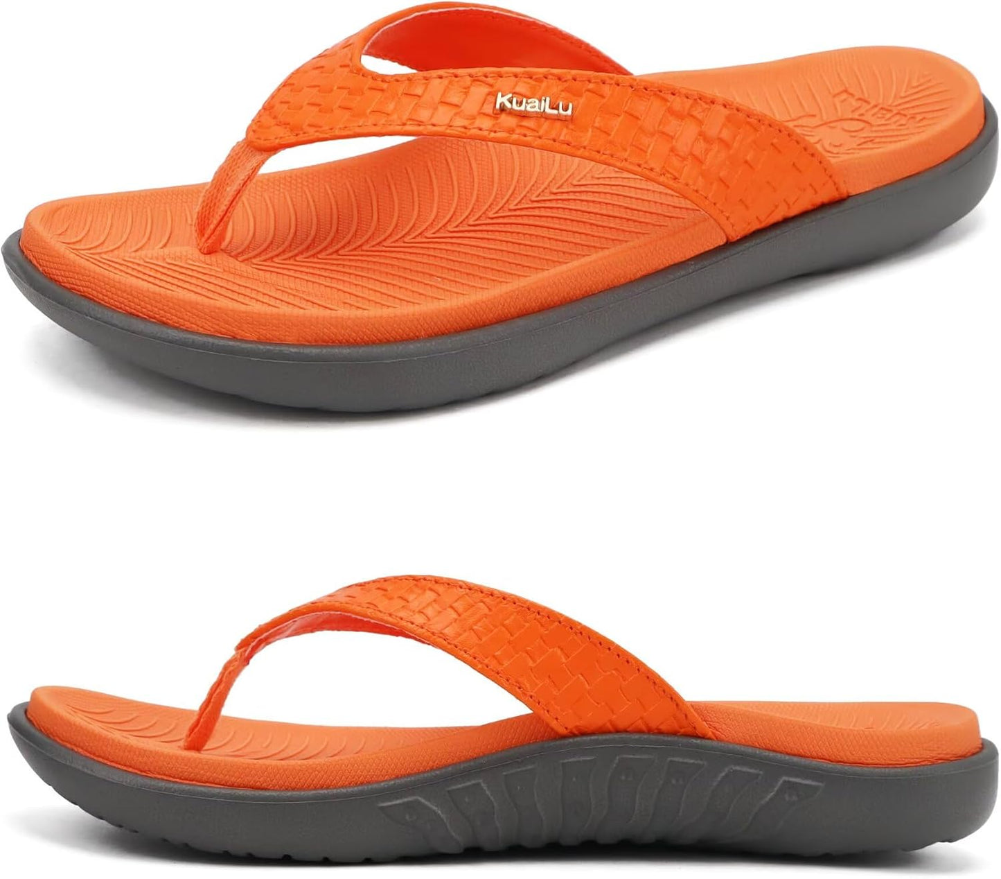 KuaiLu Womens Flip Flops Ladies Yoga Mat Comfortable Walking Thong Sandals With Plantar Fasciitis Arch Support Slip On Indoor Outdoor For Summer