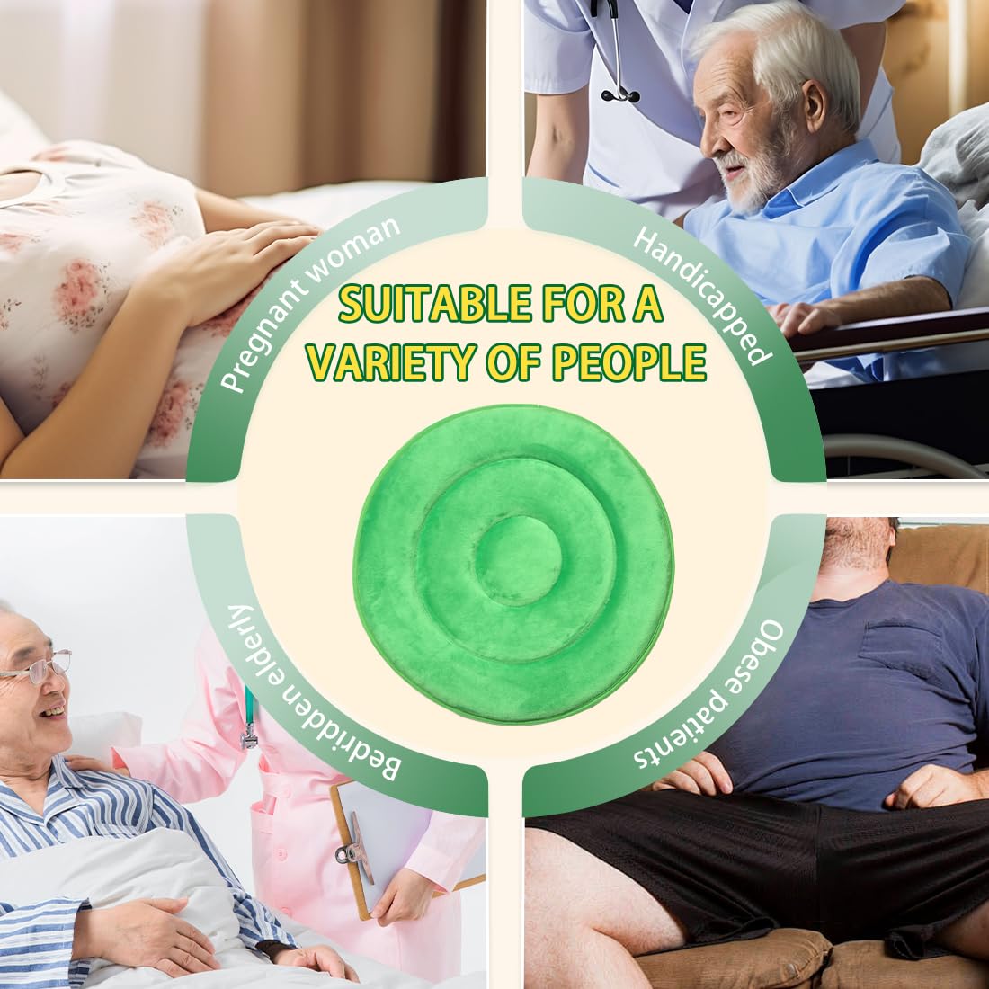 360 Degree Swivel Seat Cushion for Car or Chair,Rotating Seat Cushion Pivot Disc Pad for Elderly,Swivel Car Seat Chair Assist for Elderly to Turning Easily from Bed to Wheelchair