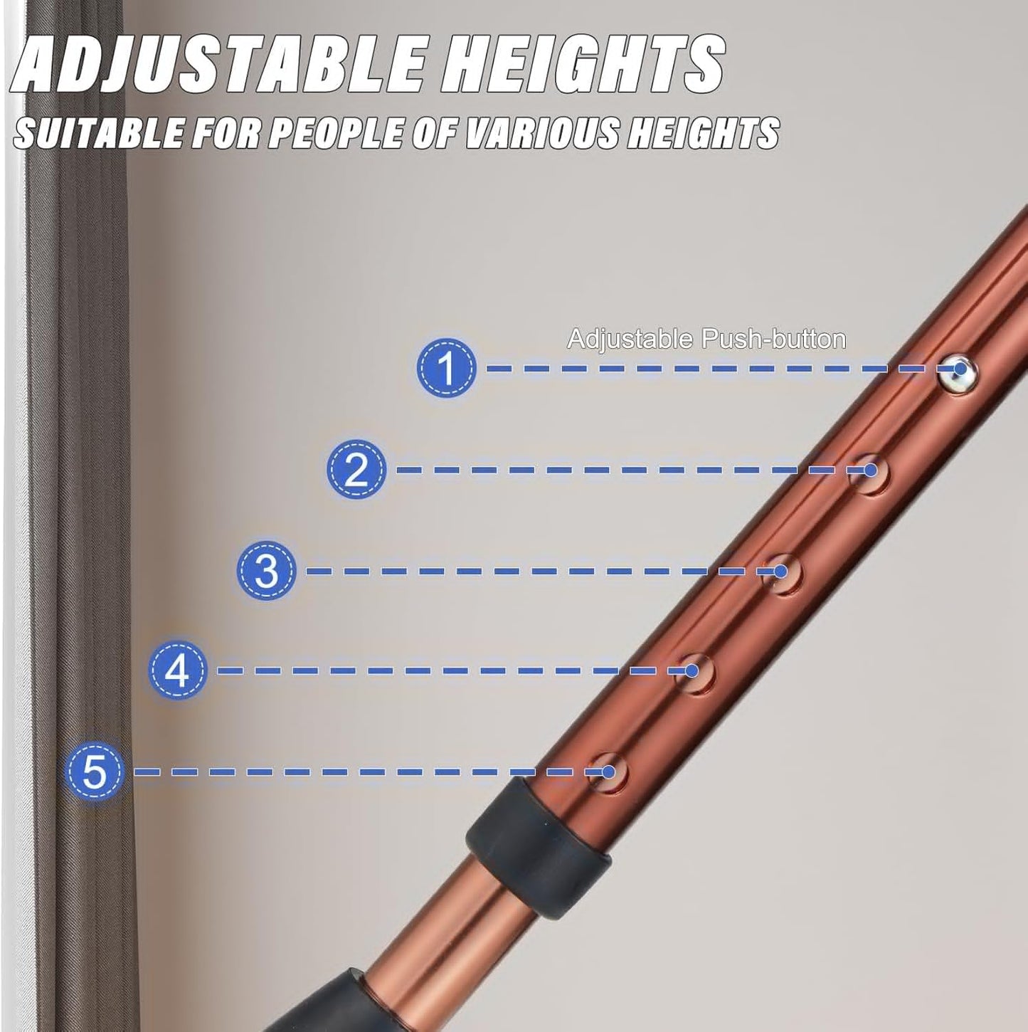 Heavy Duty Folding Cane with Seat Upgraded Tripod Design Walking Stick for Seniors Adjustable Height (32"-36") & Seat (18"-22") Portable Chair Cane for Travel Shopping Outdoor Supports up to 400 LBS