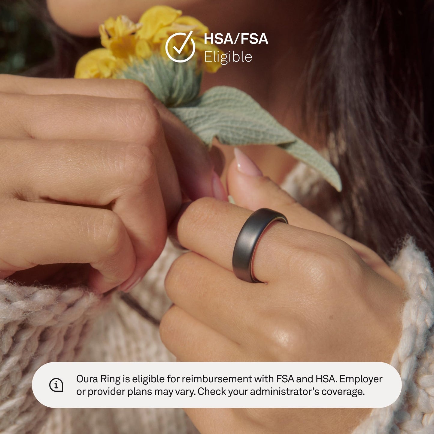 Oura Ring 5 - Gold - Size 8 - World’s Smallest Smart Ring - Sleep, Activity, Women’s Health, AI Advisor, 1 Week of Battery Life, Size Before You Buy, Android & iOS Compatible