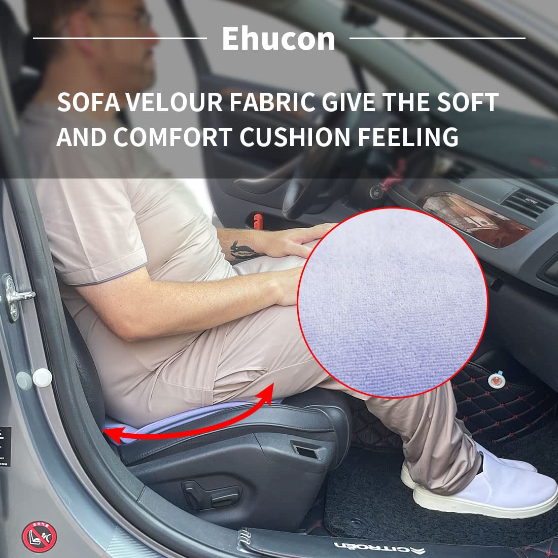 360 Degree Swivel Seat Cushion for Car or Chair,Rotating Seat Cushion Pivot Disc Pad for Elderly,Swivel Car Seat Chair Assist for Elderly to Turning Easily from Bed to Wheelchair