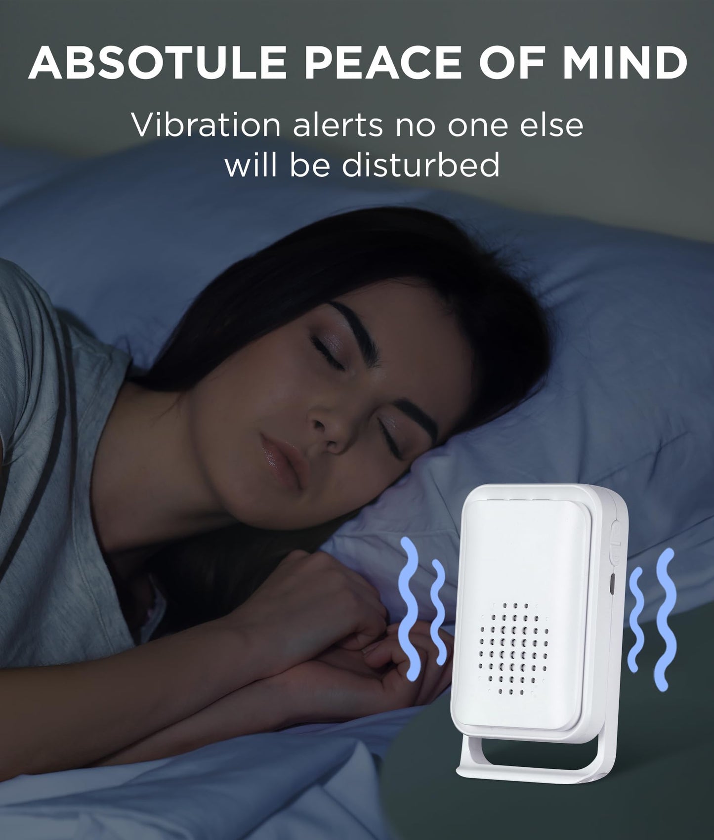 Newly Upgraded 2026 Bed Alarm for Elderly Dementia Patients - Wireless Fall Detection & Motion Sensor Alert System for Seniors, Dementia & Alzheimer Patients (1 Sensor + 1 Receiver)