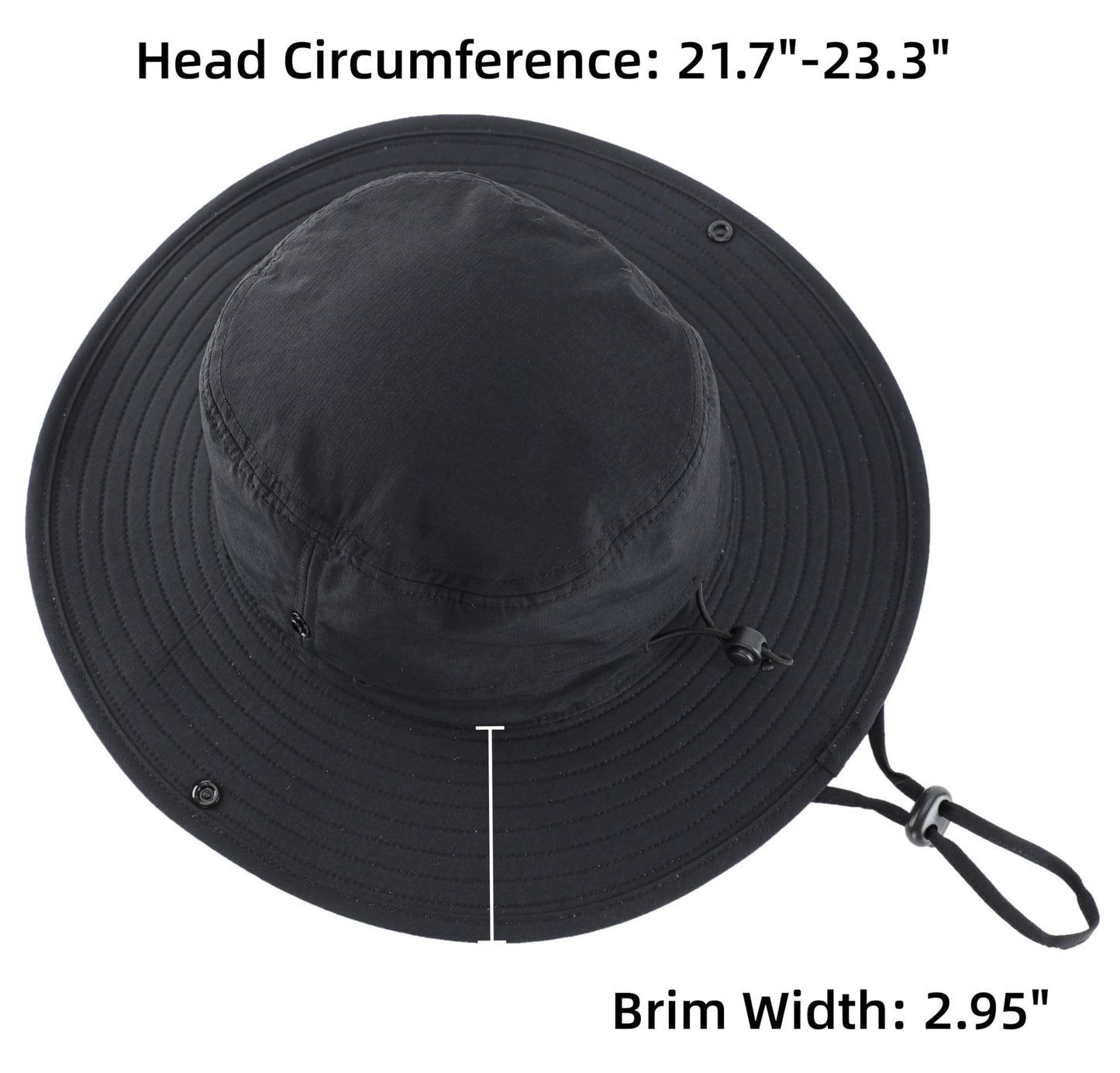 Connectyle Sun Hat for Men Women Outdoor UV Protection Safari Hat for Fishing Hiking Gardening Breathable Cowboy Hat UPF50
