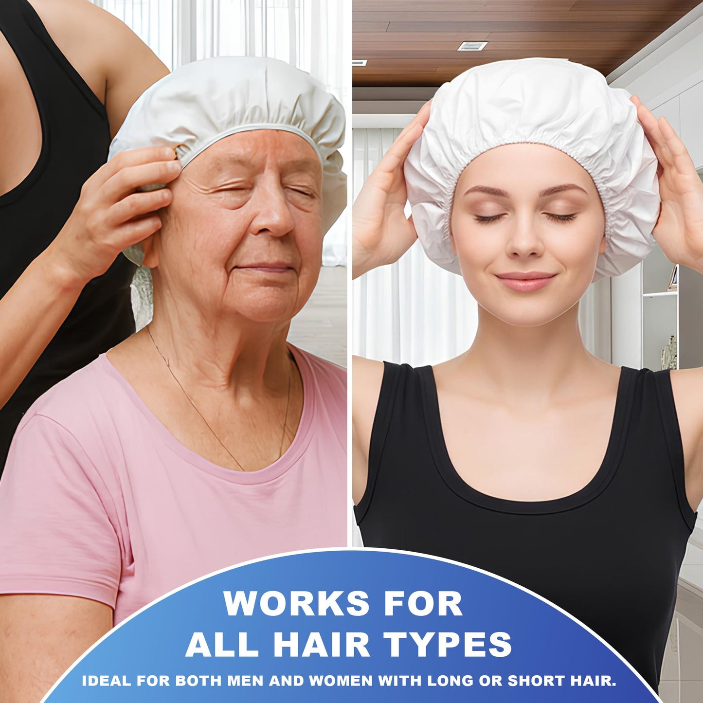 MedVance No Rinse Shampoo Cap, Rinse Free Shower Cap that Shampoos & Conditions, Elderly Care Products, Bedridden Patients, PH Balanced & Hypoallergenic, 3 Pack