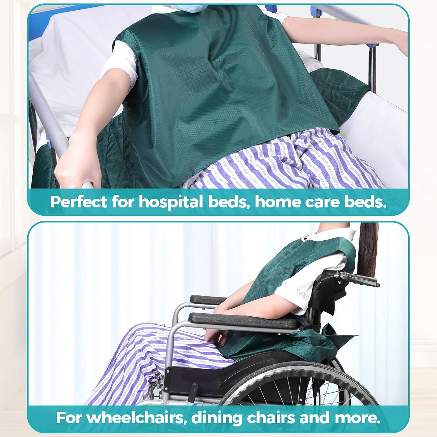Vest Restraint Suit for Bed/Wheelchair | Adjustable Body Support Suit for Mobility Assistance and Stability, Comfortable and Secure Fit for Elderly or Disabled Users