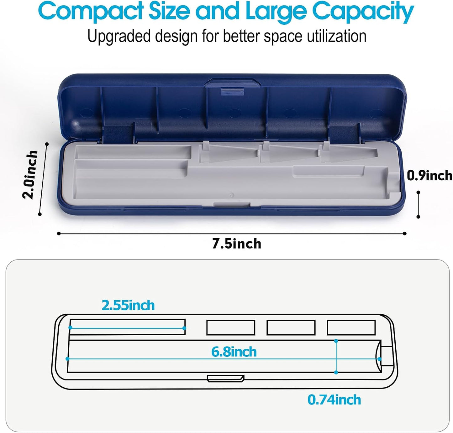 sijidou Portable Insulin Pen and Needle Travel Case, Holds 1 Insulin Pen, 3 Needles and 1 Insulin Cartridge, with 2 Pack Pocket Sharps Container, Keep Diabetic Supply Organizer & Safe
