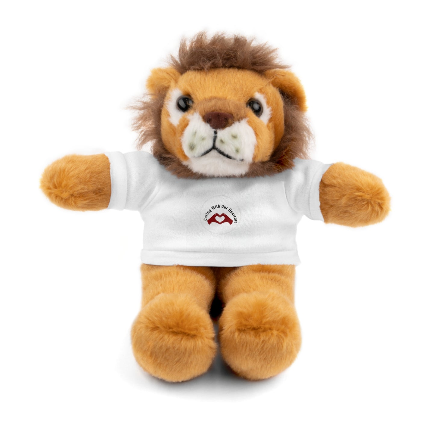 Plush Bear with Custom Tee — Soft Brown Teddy in Printed T‑Shirt