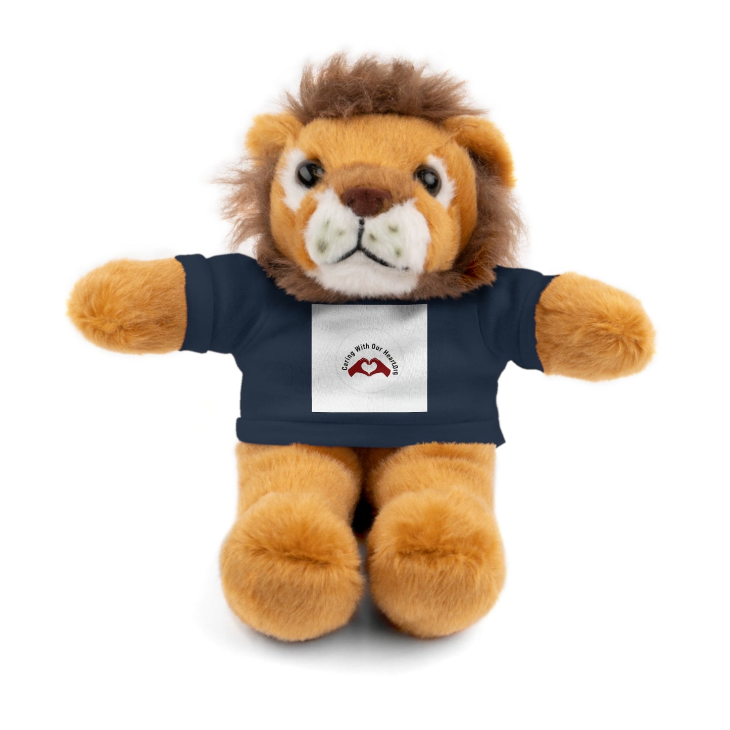 Plush Bear with Custom Tee — Soft Brown Teddy in Printed T‑Shirt