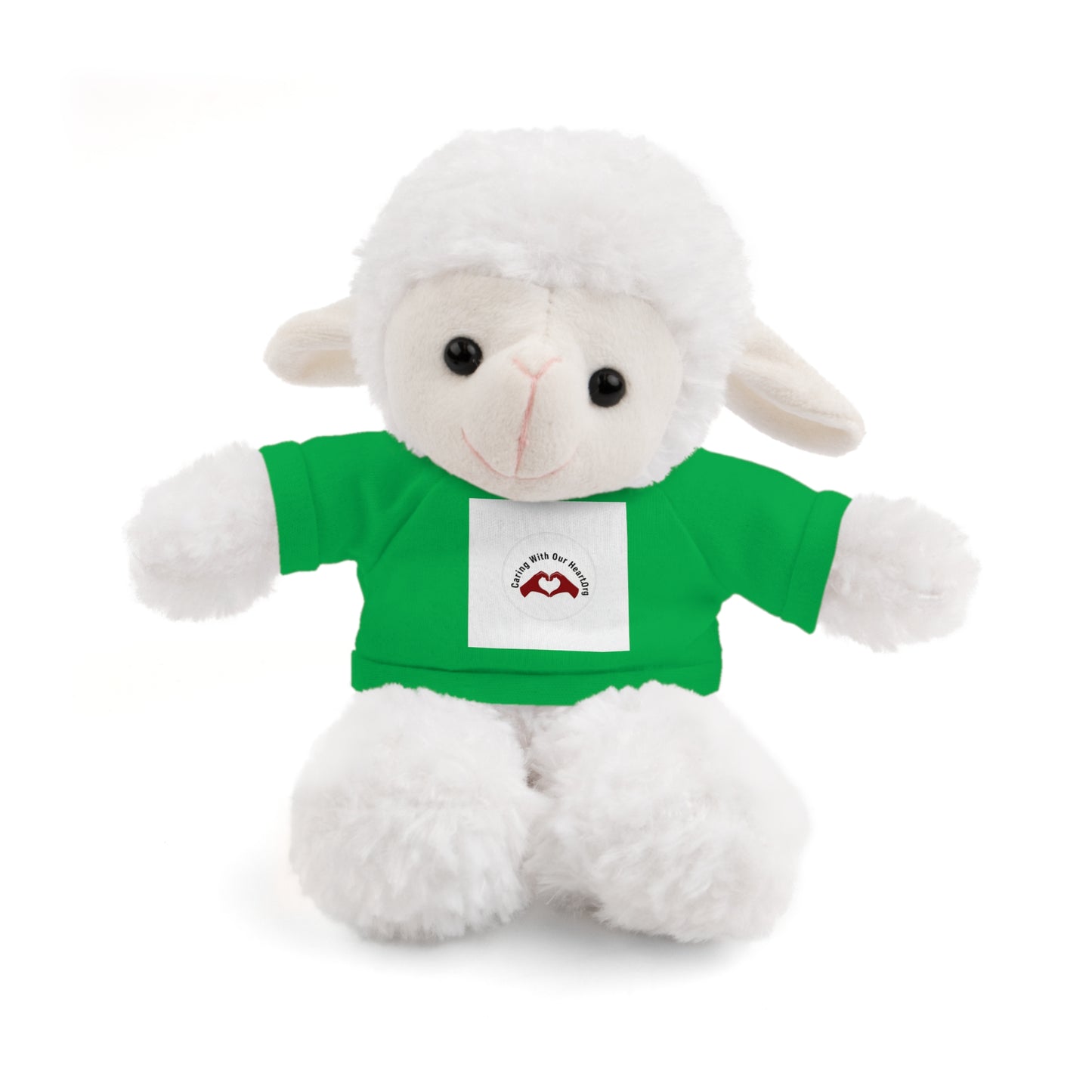 Plush Bear with Custom Tee — Soft Brown Teddy in Printed T‑Shirt