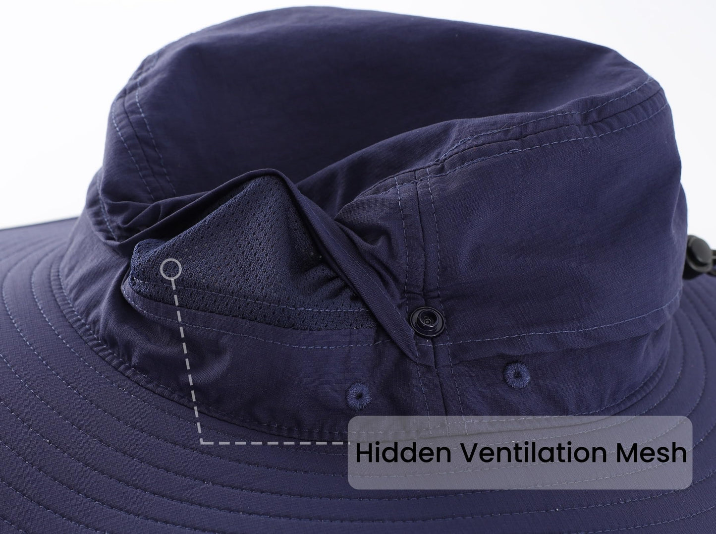 Connectyle Sun Hat for Men Women Outdoor UV Protection Safari Hat for Fishing Hiking Gardening Breathable Cowboy Hat UPF50