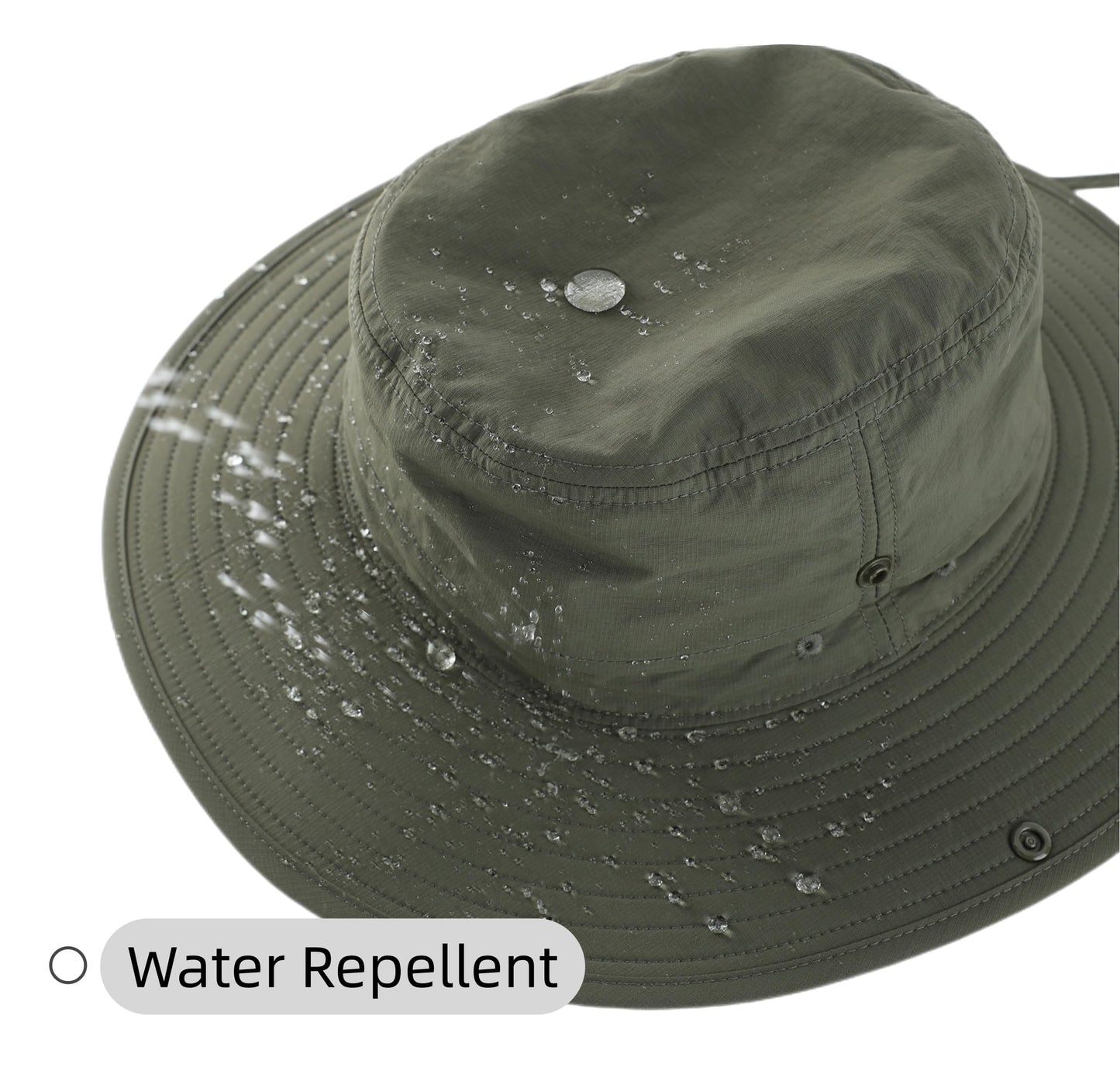 Connectyle Sun Hat for Men Women Outdoor UV Protection Safari Hat for Fishing Hiking Gardening Breathable Cowboy Hat UPF50
