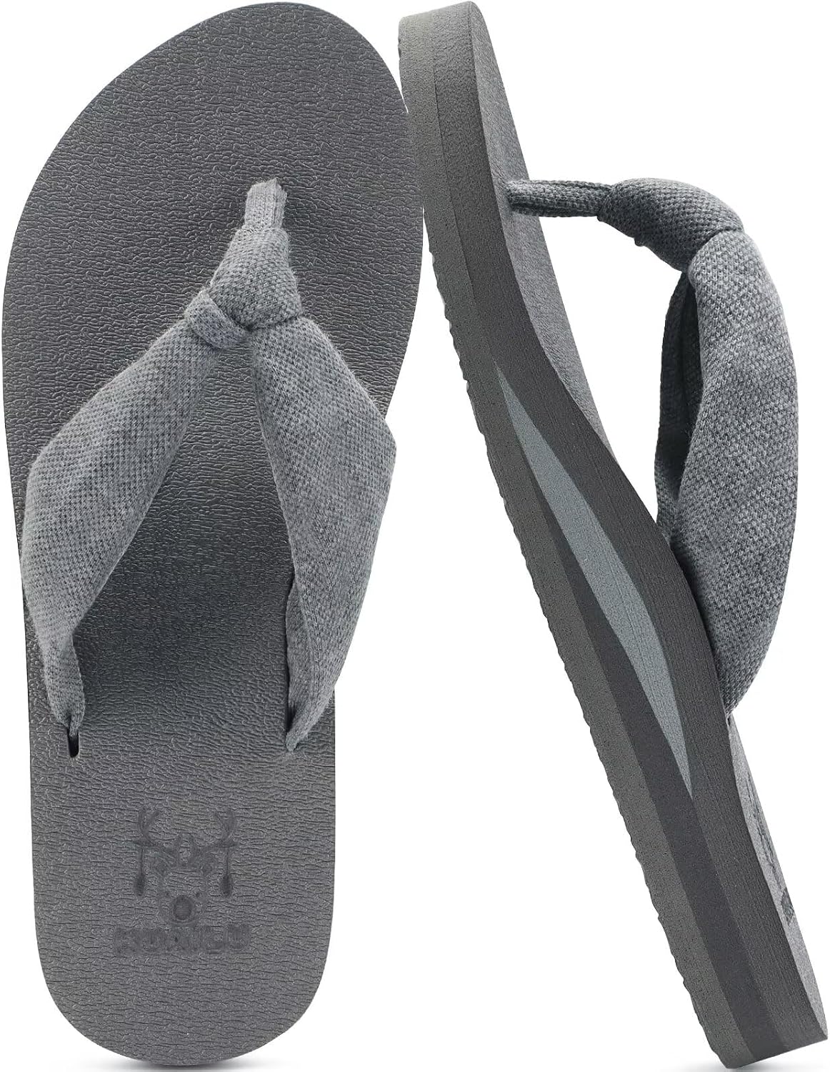 KuaiLu Flip Flops for Women with Arch Support Yoga Mat Comfortable Summer Beach Walking Thong Cushion Sandals Slip On Indoor Outdoor