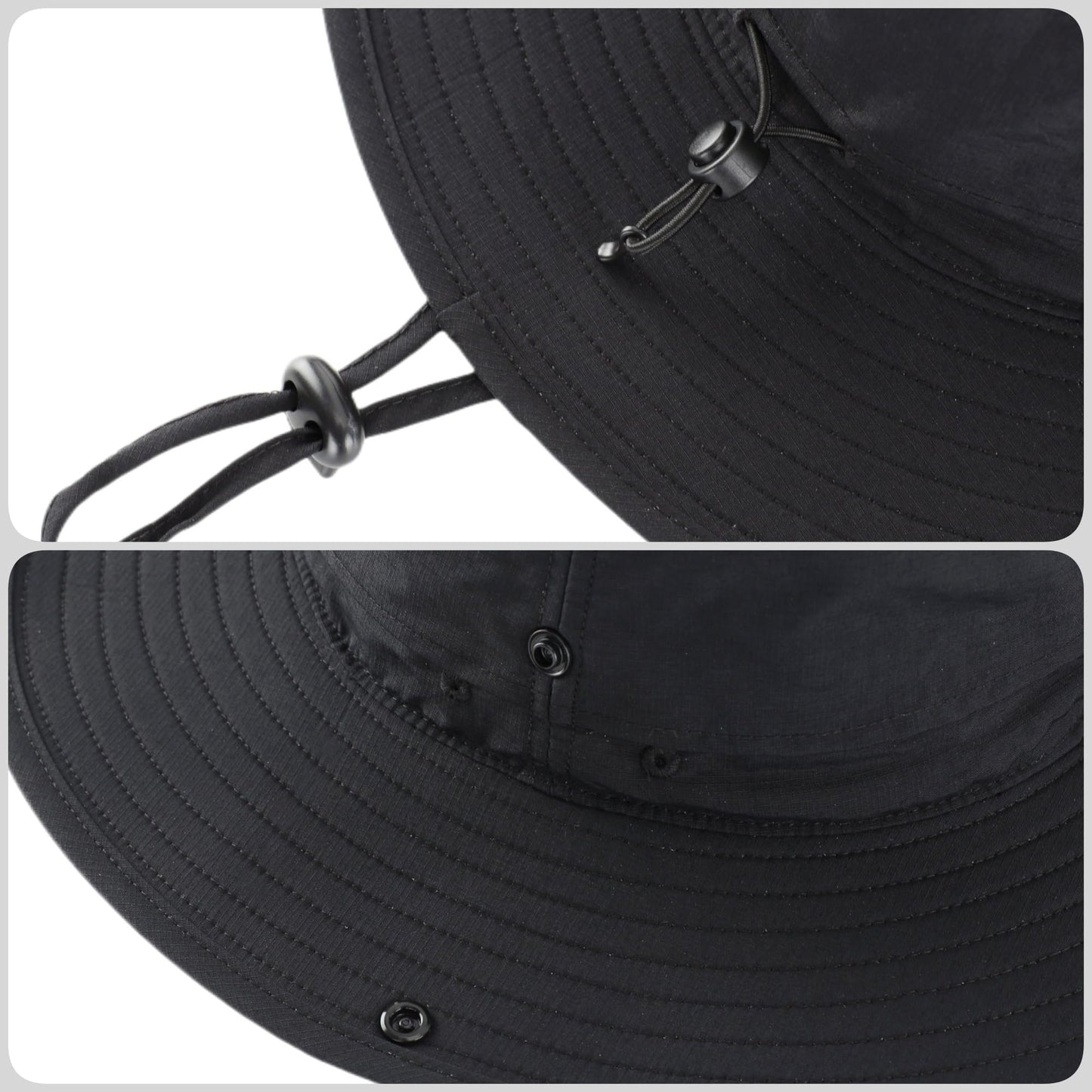 Connectyle Sun Hat for Men Women Outdoor UV Protection Safari Hat for Fishing Hiking Gardening Breathable Cowboy Hat UPF50