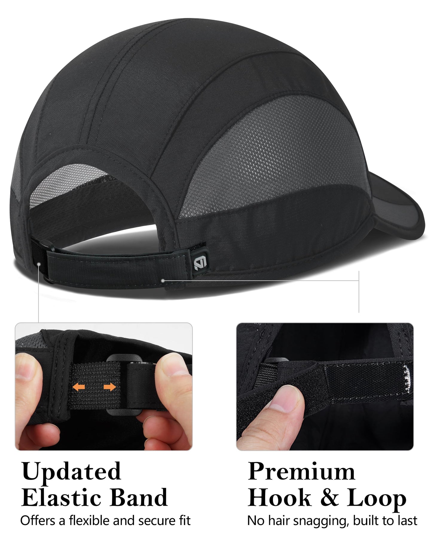 GADIEMKENSD Quick Dry Run Hat Cooling Breathable Mesh
