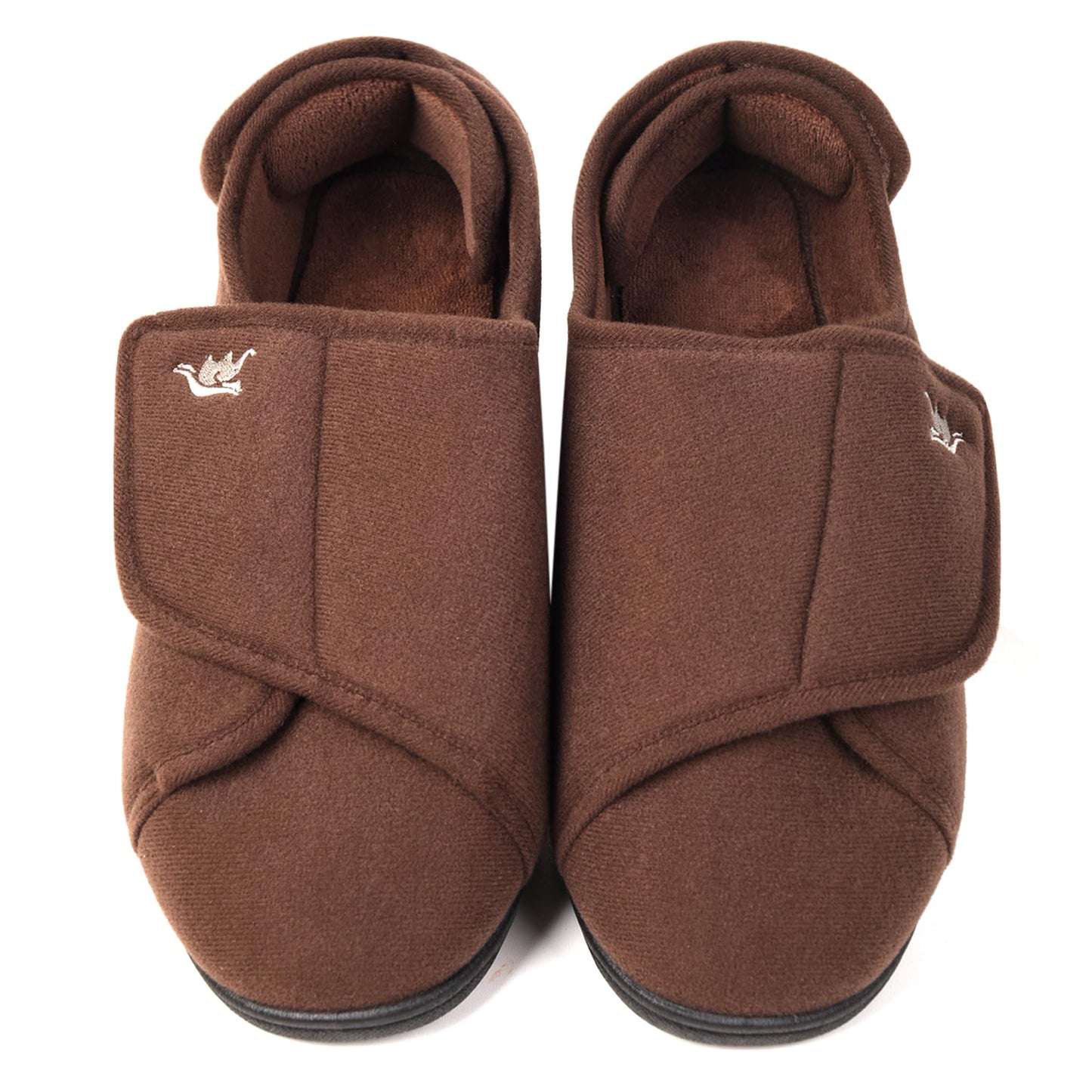 Mens Extra Wide Width Diabetic Slippers Memory Foam With Adjustable Soft Non-Slip Orthopedic House Shoes for Elderly Swollen Feet, Arthritis, Edema