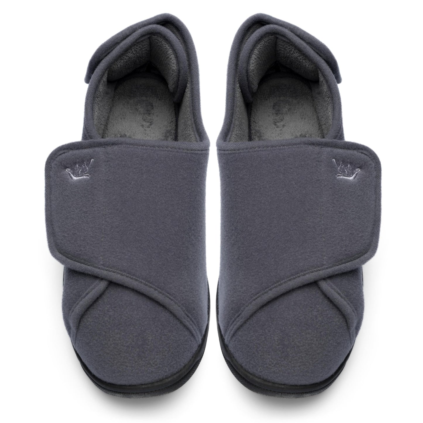 Mens Extra Wide Width Diabetic Slippers Memory Foam With Adjustable Soft Non-Slip Orthopedic House Shoes for Elderly Swollen Feet, Arthritis, Edema