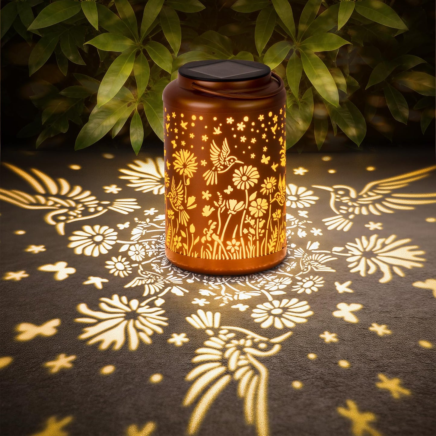 Solar Lanterns Outdoor Waterproof Hummingbird Solar Lights Outdoor Waterproof for Garden, Birthday Gifts for Women Mom Grandma, Garden Lights for Backyard, Patio Decor