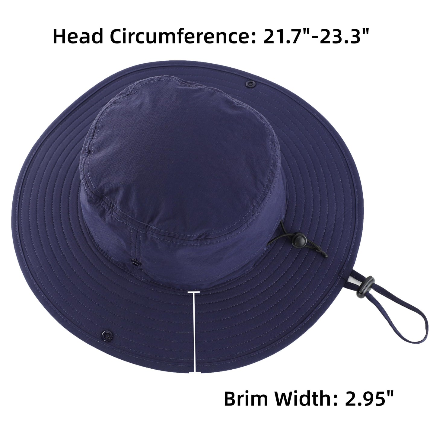 Connectyle Sun Hat for Men Women Outdoor UV Protection Safari Hat for Fishing Hiking Gardening Breathable Cowboy Hat UPF50