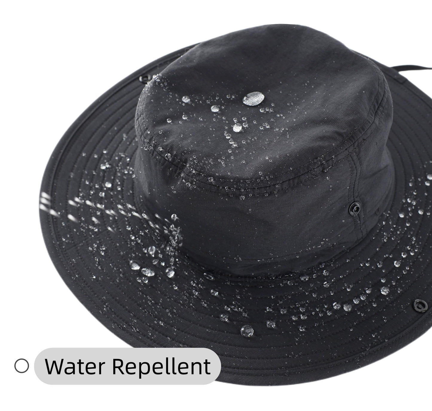 Connectyle Sun Hat for Men Women Outdoor UV Protection Safari Hat for Fishing Hiking Gardening Breathable Cowboy Hat UPF50