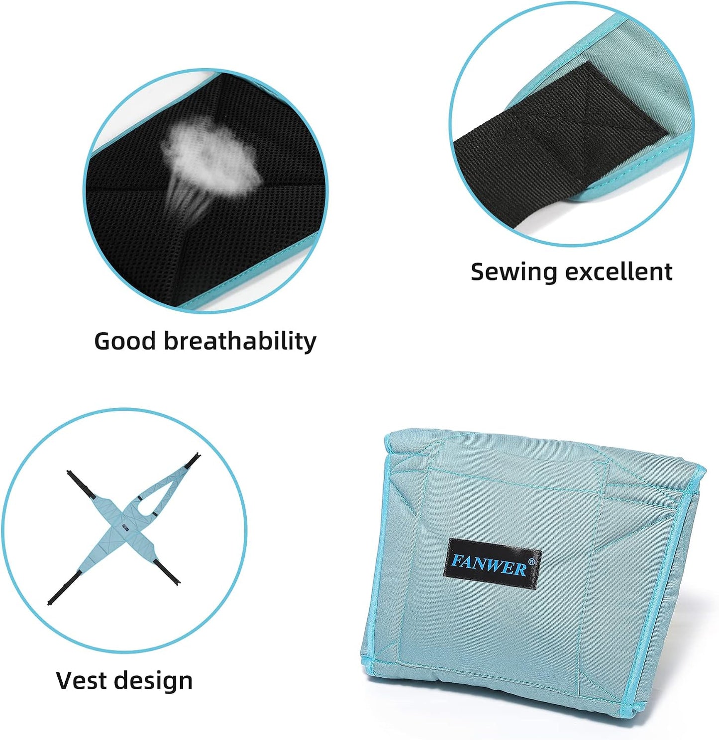 Fanwer Wheelchair Seat Belt, Non-Slip and Drop-Resistant Wheelchair Safety Belt with Adjustable Straps Metal Buckles for The Elderly