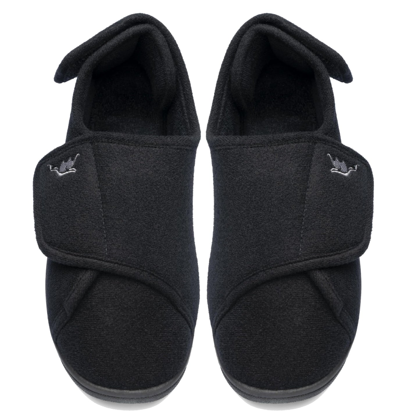 Mens Extra Wide Width Diabetic Slippers Memory Foam With Adjustable Soft Non-Slip Orthopedic House Shoes for Elderly Swollen Feet, Arthritis, Edema