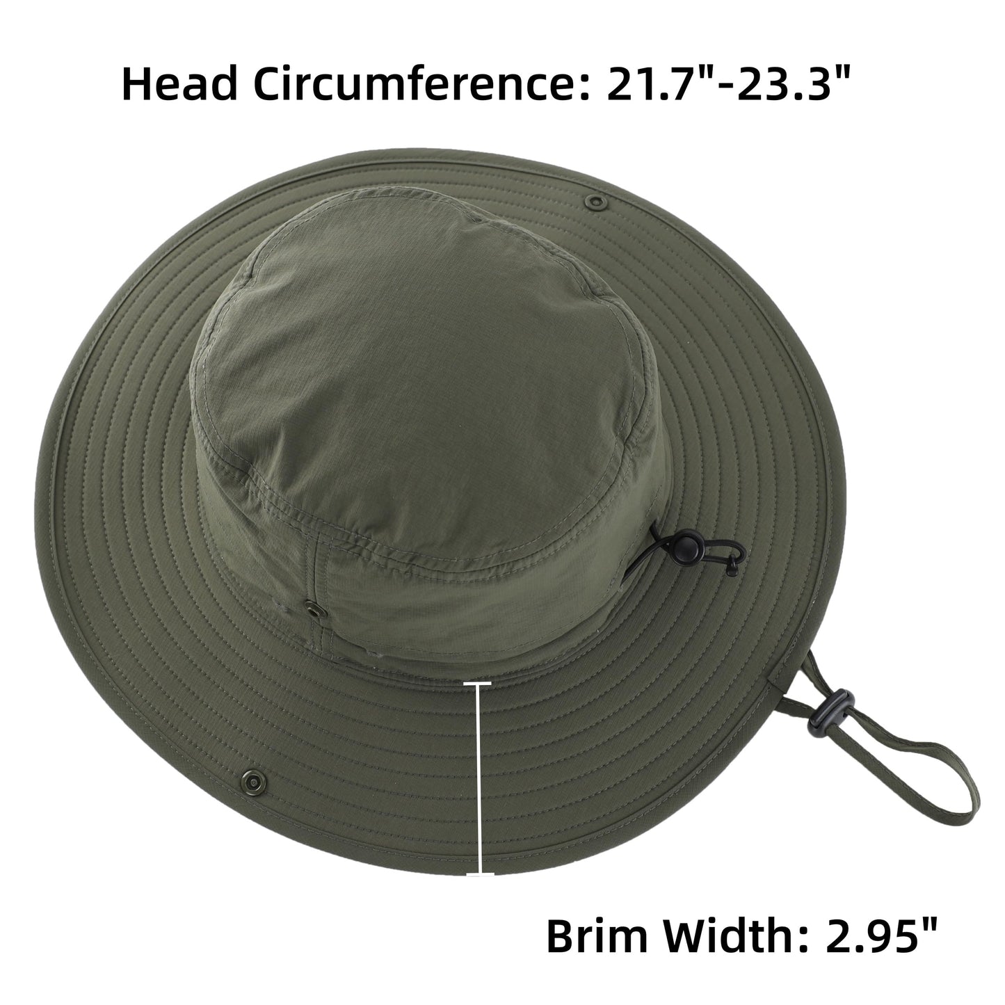 Connectyle Sun Hat for Men Women Outdoor UV Protection Safari Hat for Fishing Hiking Gardening Breathable Cowboy Hat UPF50