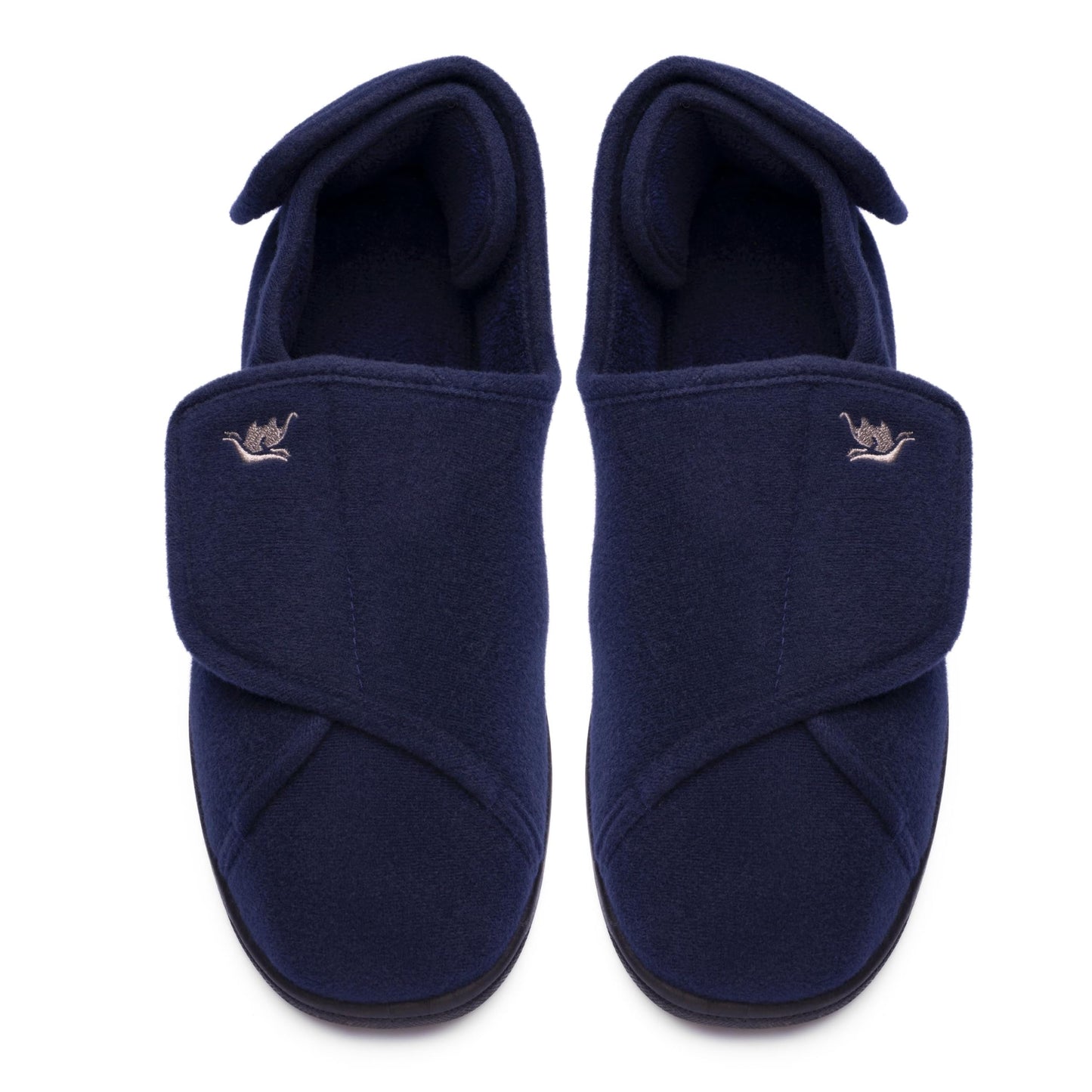 Mens Extra Wide Width Diabetic Slippers Memory Foam With Adjustable Soft Non-Slip Orthopedic House Shoes for Elderly Swollen Feet, Arthritis, Edema