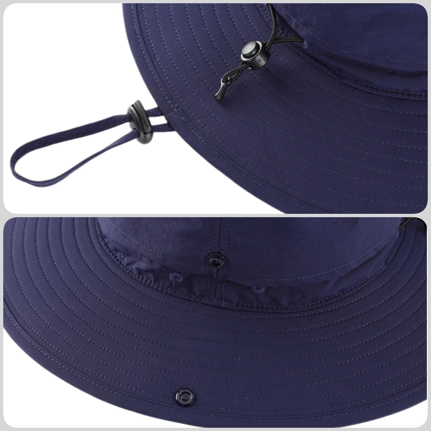 Connectyle Sun Hat for Men Women Outdoor UV Protection Safari Hat for Fishing Hiking Gardening Breathable Cowboy Hat UPF50