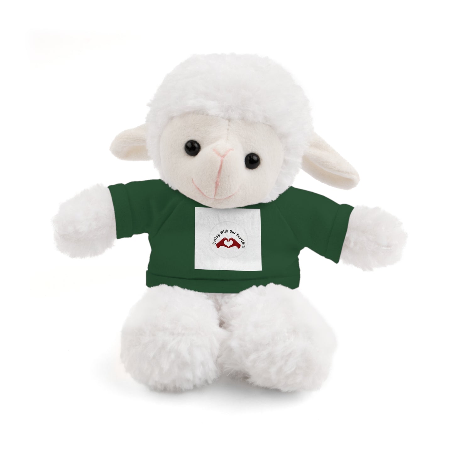 Plush Bear with Custom Tee — Soft Brown Teddy in Printed T‑Shirt
