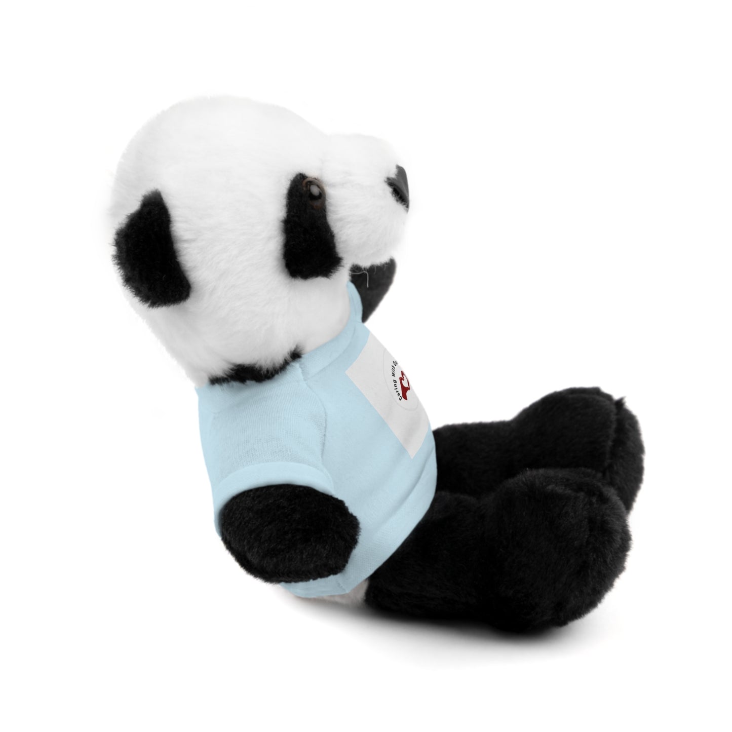 Plush Bear with Custom Tee — Soft Brown Teddy in Printed T‑Shirt